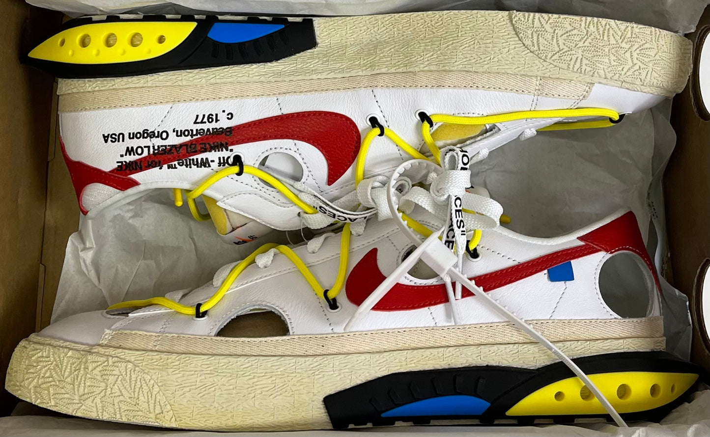 Off-White X Nike Blazer Low “University Red”