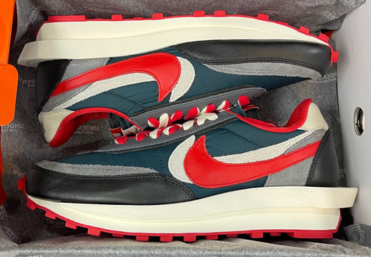 Nike LD Waffle Sacai Undercover Midnight Spruce “University Red”